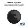 Belkin CCB004btBK Cargador doble para coche con PPS de 37