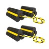 HOXWELL 2 Pair Rubber Heavy Duty Dual Wheel Chocks Front