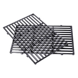 QuliMetal 17.5" Grill Grates for Weber Spirit 300 and GS4 Spirit II 300 Series, Spirit E-310, Spirit II E-310, Genesis Silver/Gold B & C, Genesis 1000-3500, Porcelain-Enameled Cast Iron Grate for 7638