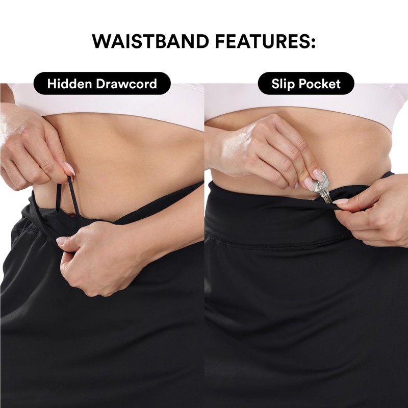 HDE Womens Plus Size Athletic Skort Golf Tennis Skirt with