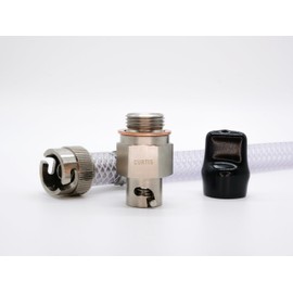 Curtis Valves M18-1.5 Thread Oil Drain Valve fits: 2017-2021 Can-Am Maverick, Silver, CCA-1815C