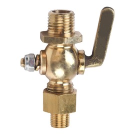 Laroal Brass Fuel Tap, 1/4 Inch Fuel Tap, Fuel Tank Fuel Tank Diverter Valve for Vintage Motorcycles