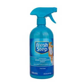 Fresh Step Cat Litter Box Odor Eliminating Spray | Cat Deodorizer Spray for Litter Box | Odor Neutralizing Cat Spray Cat Product for All Cat Litter | 24 Ounces