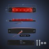 Nilight 10 PCS Red 3.8 Inch 6 LED Side Marker