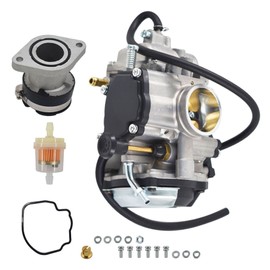 munirater Carburetor & Intake Manifold Replacement for 1999-2004 Yamaha Bear Tracker 250 YFM250