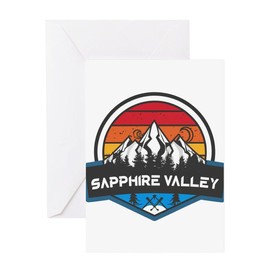 CafePress Sapphire Valley Sapphire North Carolina Greeting Cards Folded Greeting Card Matte