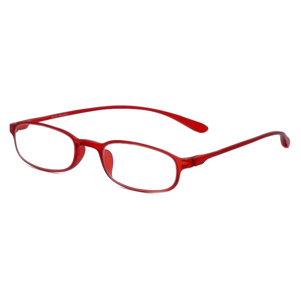 Calabria Reading Glasses - 718 Flexie in Red (+1.25)