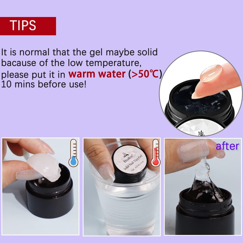 Solid Nail Tips Gel Nail Art Gel Paint Solid Patch