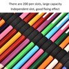 Pencil Case 200 Slots Rose Printed 4‑Layer Zipper Pen Holder