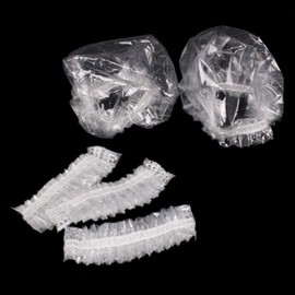 100-Pack Disposable Vinyl Ear Covers for Hair Dye & Perm M10344 6ea