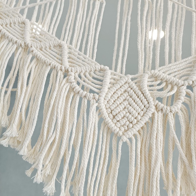 Kiido Large Macrame Wedding Backdrop(71" W x 86" L) for