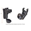 Tactical Flashlight/Baton Holster, Rotatable Duty Belt Flashlight Holder, Suitable for