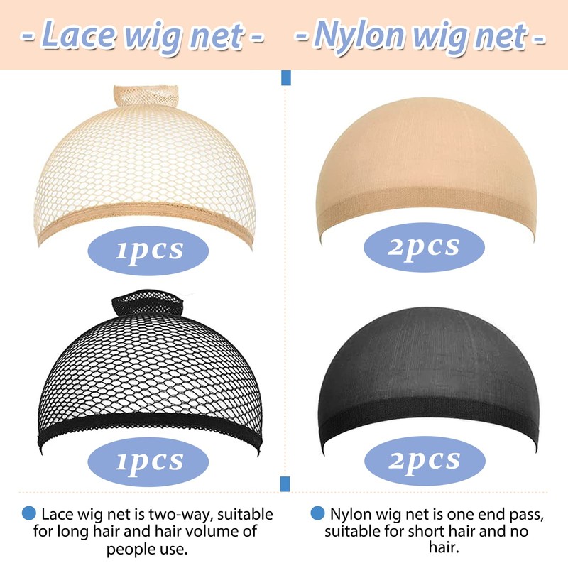 ITYOOS 6 Pieces Wig Caps Stretchy Breathable Hair Net for