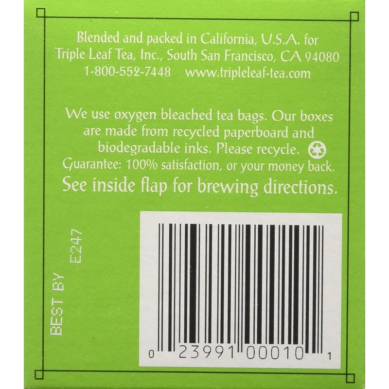 Triple Leaf Teas - Dieter's Green Herbal Tea, 20 bag