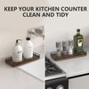 Bathroom Tray for Counter Top Organizer – Oak Wood Vanity