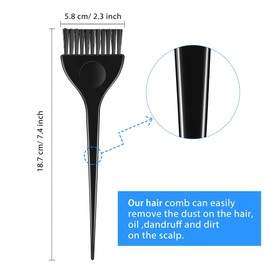 Boao 6 Pcs Hair Coloring Dye Brush Set for Salon Hair Color Application Brush Tinting Comb Tool Kit for Salon Use Home DIY(6 Colors)
