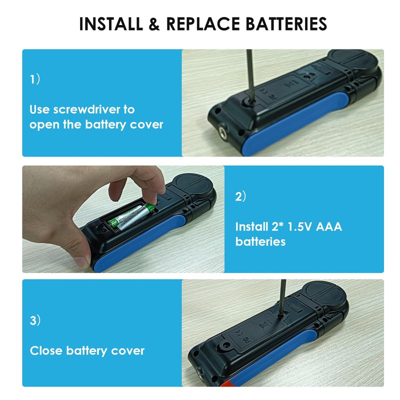 AIOMEST Digital Anemometer, AI-5000K Wind Gauge, Handheld Wind Gauge, ±2%