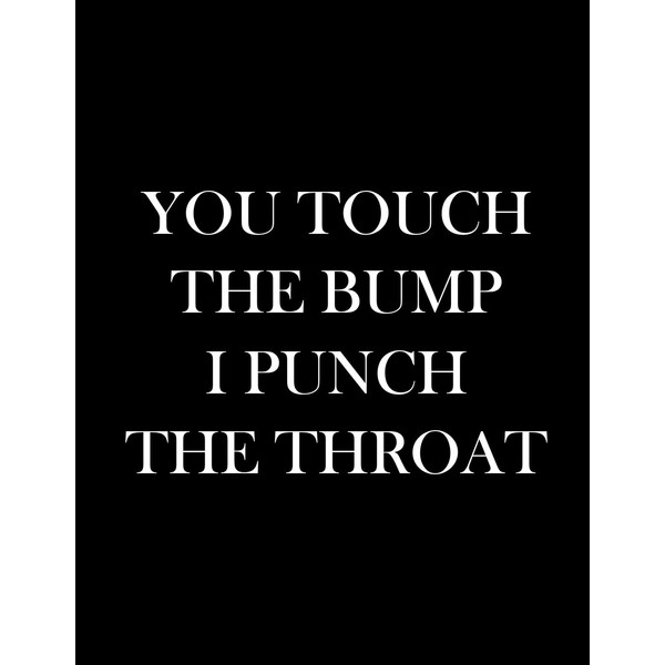 You Touch The Bump I Punch The Throat: Pregnancy Planner