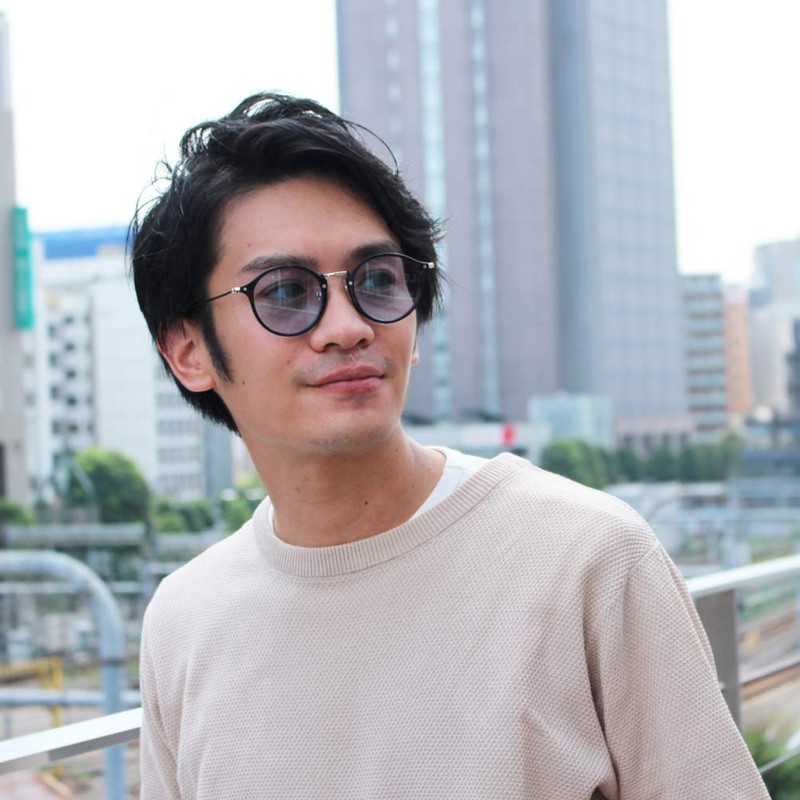 Eight Tokyo IRUV1000-BL Men's Sunglasses, Blue Lens, Type-D