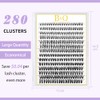 B&Q Pestañas Postizas en Racimos 280PCS Set de Extensiones de