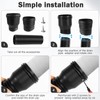 Hengrongshen 1 Piece Gutter Downpipe Extension Flexible, Downpipe Extensions Flexible