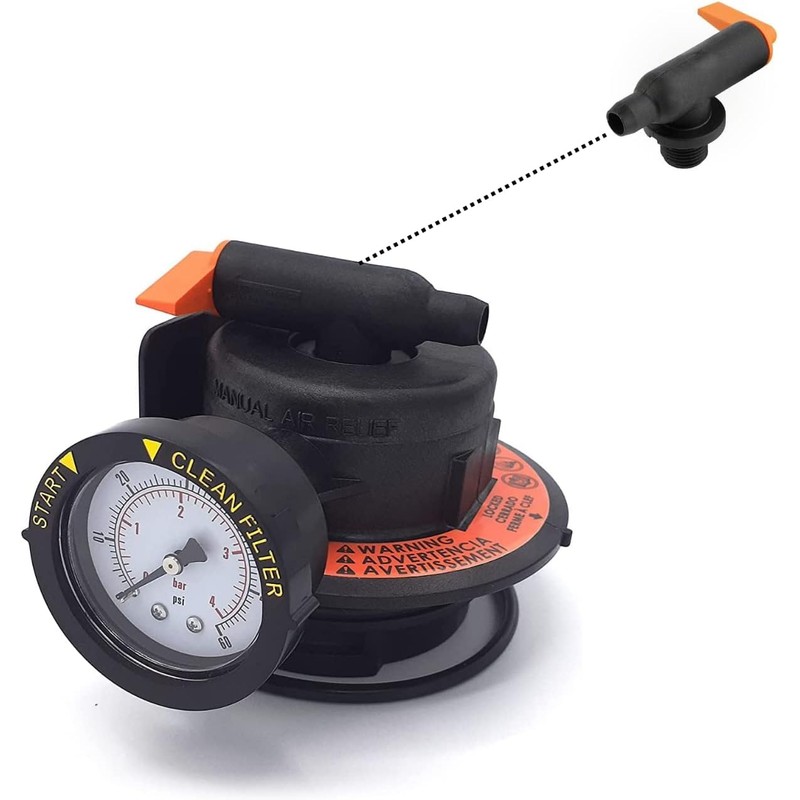 SplashCraft CCX1000V Air Relief Replacement for Swimming Pool DE, Sand,