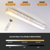 Qcyuui Dimmable LED Ceiling Light 39.4'' Kitchen Lighting Fixtures Ceiling