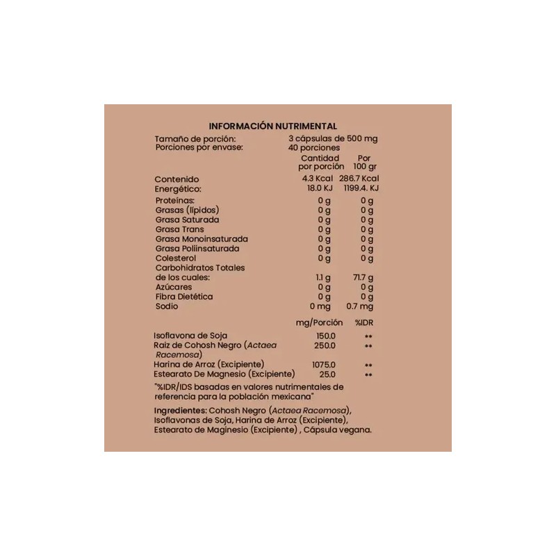 Femme Care Menopausia Síndrome Premenstrual 120 Cápsulas