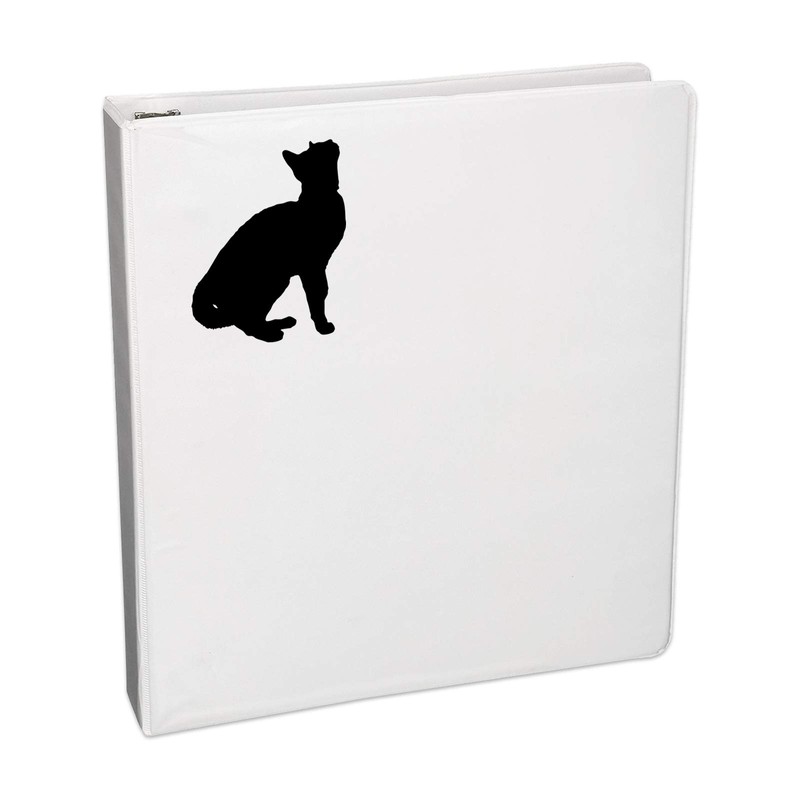 Cat Silhouette Sticker Decal Notebook Car Laptop 5" x 3"