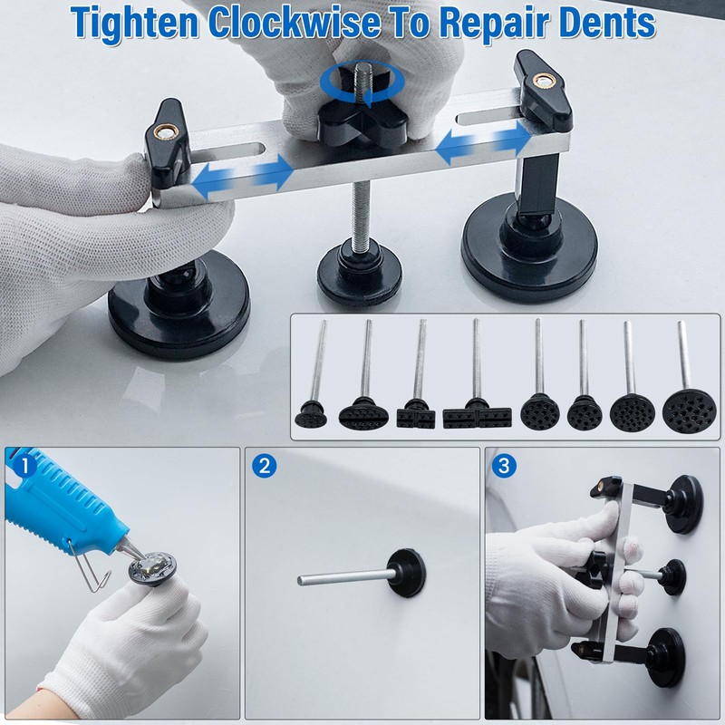 ZEUSFIRE Dent Puller Dent Remover Kit for Car, Professional Paintless