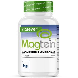 vit4ever Magtein Magnesium L-Threonate 120 Capsules - High Dose 2000 mg Pure Magnesium L-Threonate per Day - Vegan