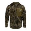 Banded Men's Hooded Mid-Layer Fleece Pullover, Warm Quiet Wind-Resistant Water-Resistant