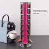 Coffee Pod Holder Tower Stand Rack Revolving Rotating 28 Capsules