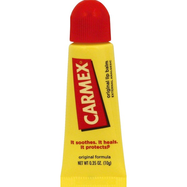 Carmex Moisturizing Lip Balm, Original Flavor, 0.35 oz Tube, 12/Box