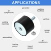 uxcell M10 Rubber Mounts, 1Pcs 60x40mm(DxH) Rubber Cylindrical Anti Vibration