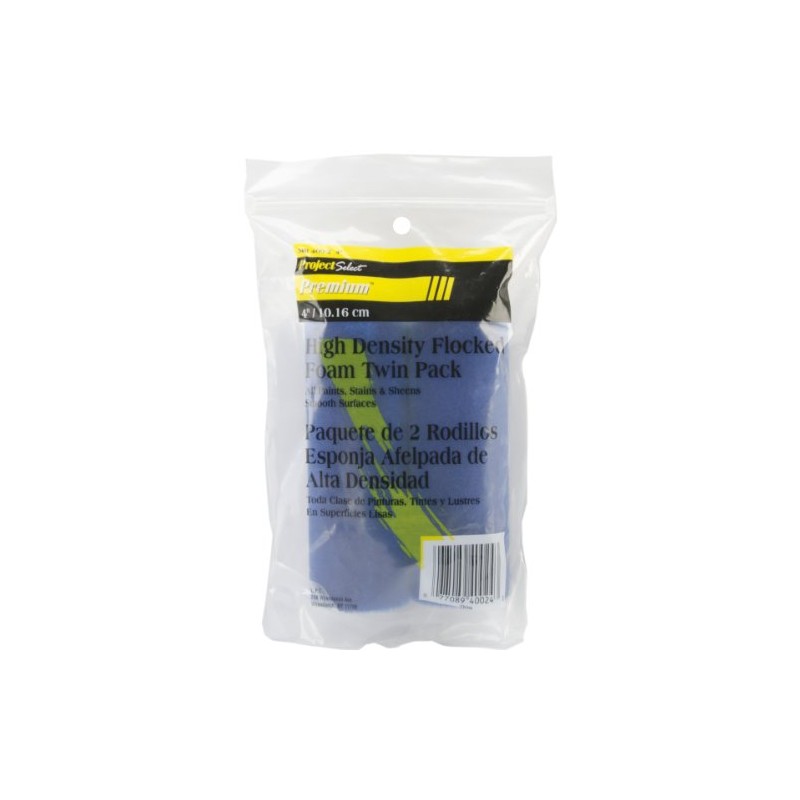 J.R. Edwards Flocked Foam Mini Roller, 4-Inch, 2-Pack