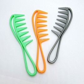 Pomade Comb Thick Wave Hair Care - Silver / 포마드 빗 굵은 웨이브 헤어 관리 - 실버