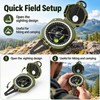 Geological Compass for Hiking and Camping – Folding Sighting Design