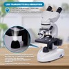 SELFIE CAT Binocular Compound Microscope 200X-5000X Magnification Microscope for Adults