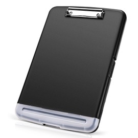 A4 Clipboard with Storage, High Capacity Nursing Clip Board with Pen Holder, Heavy Duty Plastic Writing Clip Boards Waterproof for Home School Office