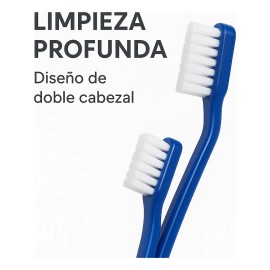 Cepillo Dientes Para Perro Gato 3 Pzas Doble Cabezal Mr Wuff