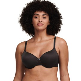 Chantelle Women's Basic Invisible Smooth T-Shirt Bra , Black , 34E US