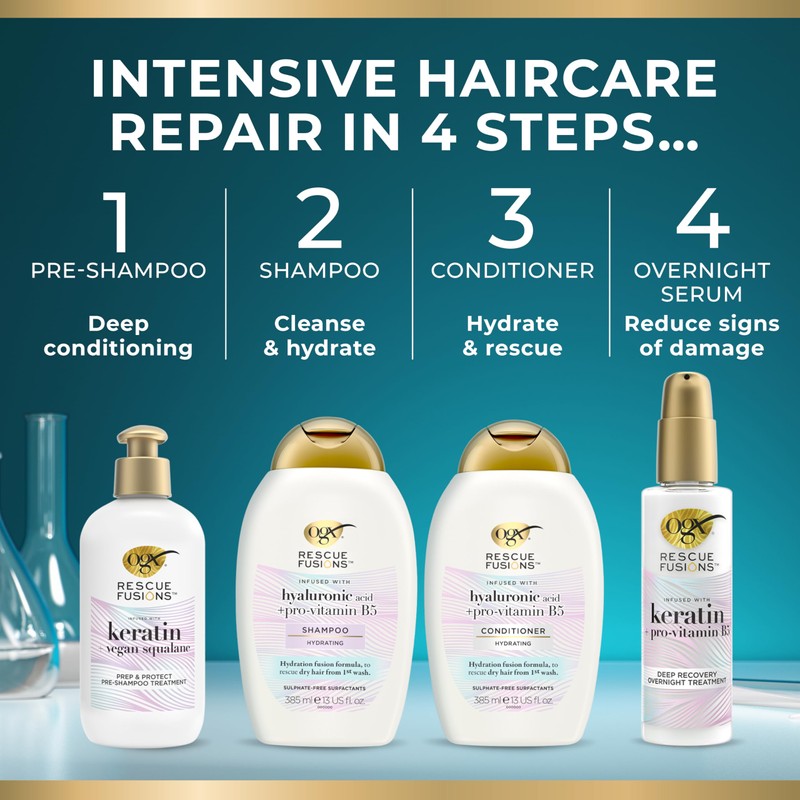 OGX Rescue Fusions Prep and Protect Pre-shampoo Treatment, 250 ml