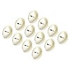12pcs Candle Plate Iron Material 7x6.5cm/2.8x2.6in Gold Stable Reliable Decorative