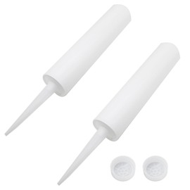 OZXNO 2 Pcs Empty Caulk Tube 10 Oz Refillable Sealant Caulking Tubes