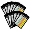 TEHAUX 12 Sheet Golf Scorecard Range Cards Golf Scorecard Training