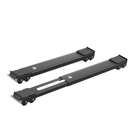 WF Wheels Furniture Dolly with Telescoping Base Appliance Dolly Movers Appliance Rollers Heavy Duty Washing Machine Appliance and Dryer Moving Base (Black)