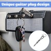 4PCS Guitar Key Holder,Guitar Plug Keyrings,Guitar Amp Key Hooks,Guitar Plug
