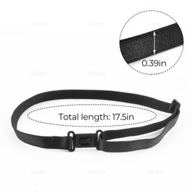 AUEAR, 10 Pack Adjustable Accessories Bow Tie Strap Hardware with Clips Black for Men