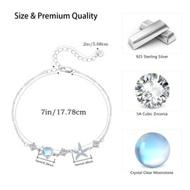 JFASHOP Turtle Bracelet, Turtle Bracelets, 925 Sterling Silver, Oceans, Gifts, Jewellery for Women, Silver